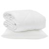 vidaXL Sommerdecke mit Kissen 2 pcs Wei&szlig; Mikrofaser