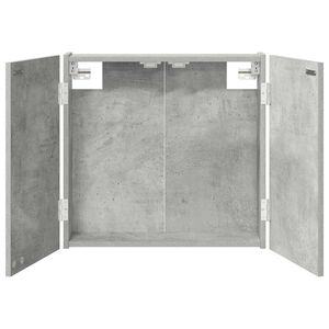 vidaXL Dartboard Schrank Betongrau 56 x 12 x 53,5 cm Holzwerkstoff