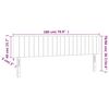 vidaXL Kopfteile Dunkelblau 180x5x78/88 cm Samt