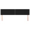 vidaXL Kopfteile Schwarz 200x5x78/88 cm Stoff