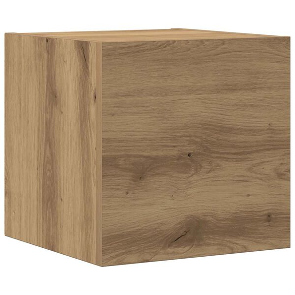vidaXL 5-tlg. TV-Schrank-Set Wandmontage Artisan-Eiche Holzwerkstoff