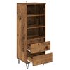 vidaXL Highboard mit Schubladen Altholz 40 x 36 x 110 cm Holzwerkstoff