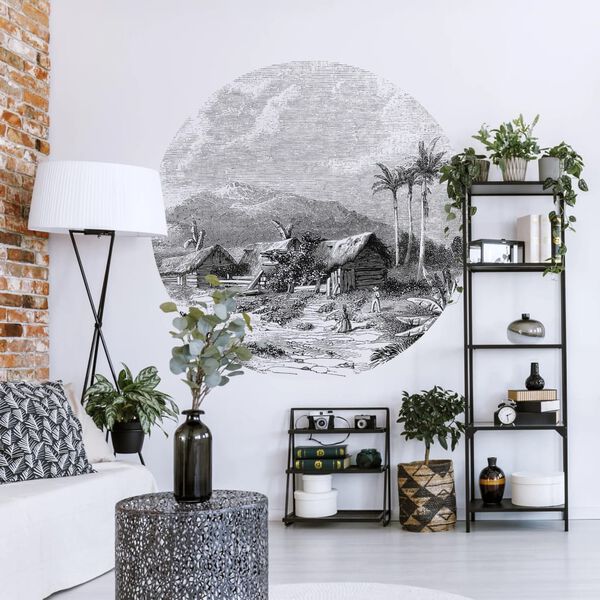 WallArt Fototapete Landscape of Guadeloupe 142,5 cm