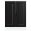 vidaXL Küchenunterschrank Porto Schwarz Holzwerkstoff