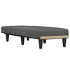 vidaXL Chaiselongue Dunkelgrau Stoff