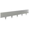 vidaXL Raseneinfassung 10 stk. 100 x 20 cm Stahl Silber