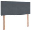 vidaXL Aufbewahrungsbett mit Matratze Dunkelgrau 120 x 190 cm Samt