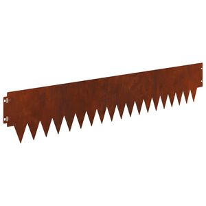 vidaXL Raseneinfassung 10 pcs 103 x 20 cm Metall Rostig
