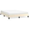 vidaXL Bettgestell Creme 140x200 cm Kunstleder