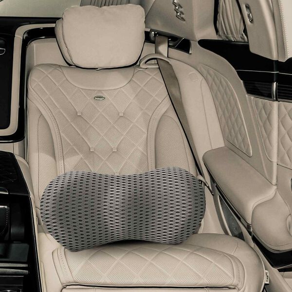 vidaXL Kopfkissen mit Kissen Grau 47 x 24 x 13 cm 4D Mesh