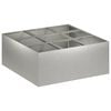 vidaXL Garten-Pflanzgef&auml;&szlig; Silber 100 x 100 x 30 cm Edelstahl