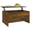 vidaXL Couchtisch Räuchereiche 80x55,5x41,5 cm Holzwerkstoff