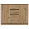 vidaXL Sideboard mit Schubladen Artisan-Eiche 100,5x35x76 cm
