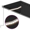 vidaXL Markise Automatisch mit Rollo LED Windsensor 5x3m Anthrazit