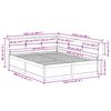 vidaXL Massivholzbett mit Regal ohne Matratze Wei&szlig; 150x200 cm Kiefer