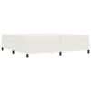 vidaXL Bettrahmen mit Matratze Creme 200 x 200 cm Stoff