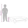 vidaXL Kindersofa Hellgrau 70x45x26 cm Samt
