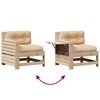 vidaXL 4-tlg. Garten-Lounge-Set mit Kissen Massivholz Kiefer