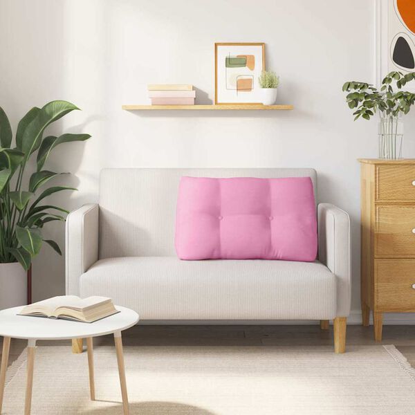 vidaXL R&uuml;cken Kissen Rosa 80 x 24 x 50 cm Stoff