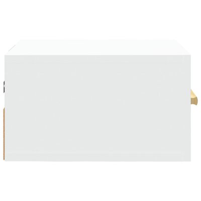 vidaXL Wand-Nachttische 2 Stk. Weiß 35x35x20 cm