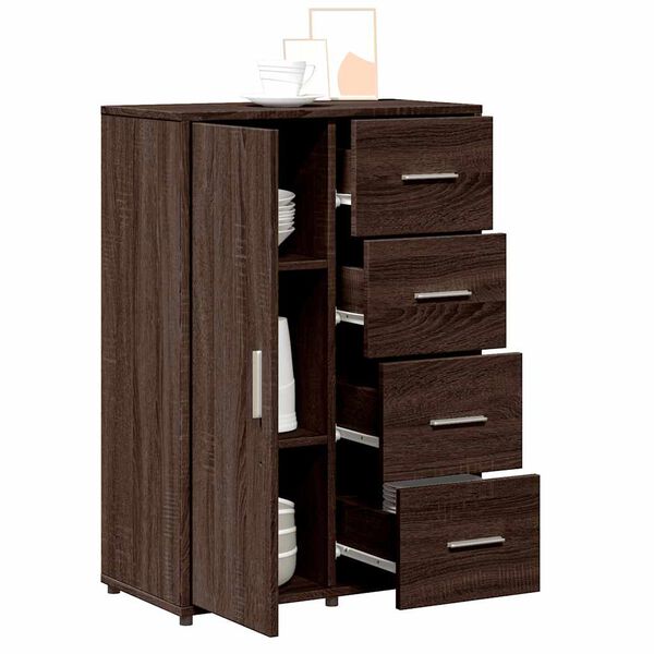 vidaXL Sideboards 2 Stk. Braun Eichen-Optik 60x31x84 cm Holzwerkstoff