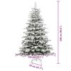 vidaXL Künstlicher klappbarer Weihnachtsbaum Weiß 240 cm PE und PVC