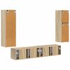 vidaXL TV-Schrankset Wandmontiert 4 pcs Sonoma-Eiche Holzwerkstoff