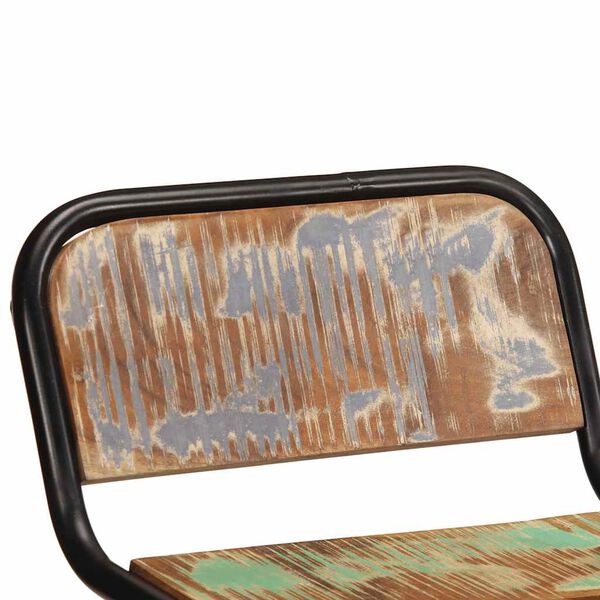 vidaXL Barhocker 4 Stk. 46x35,5x70 cm Altholz Massivholz