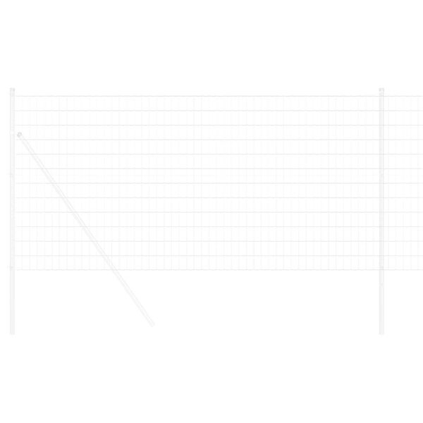 vidaXL Eurozaun Silber 1,4 x 10 m Feuerverzinktes Eisen