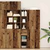 vidaXL B&uuml;cherregal mit Schubladen Altholz 30 x 42,4 x 185,2 cm