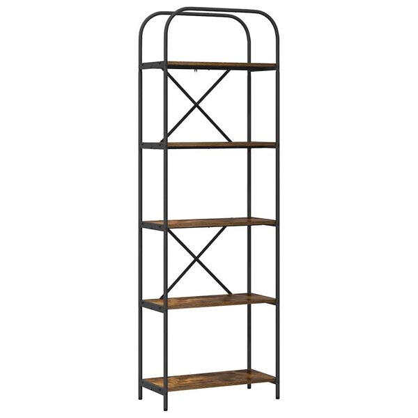 vidaXL B&uuml;cherregal Ger&auml;ucherte Eiche 60 x 30 x 183 cm Holzwerkstoff