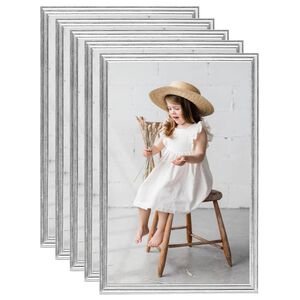 vidaXL Bilderrahmen Collage 5 Stk. f&uuml;r Wand Silbern 70x90 cm MDF