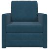 vidaXL Schlafsofa Blau 74 x 77 x 81 cm Samt