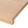 vidaXL Treppenstufen 16 Stk. Unbehandelt 110x25x2 cm Massivholz Eiche