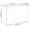 vidaXL Bad-Wandschrank Betongrau 60x25x40 cm Holzwerkstoff