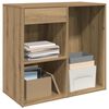 vidaXL Kosmetikschrank Artisan-Eiche 80x40x75 cm Holzwerkstoff