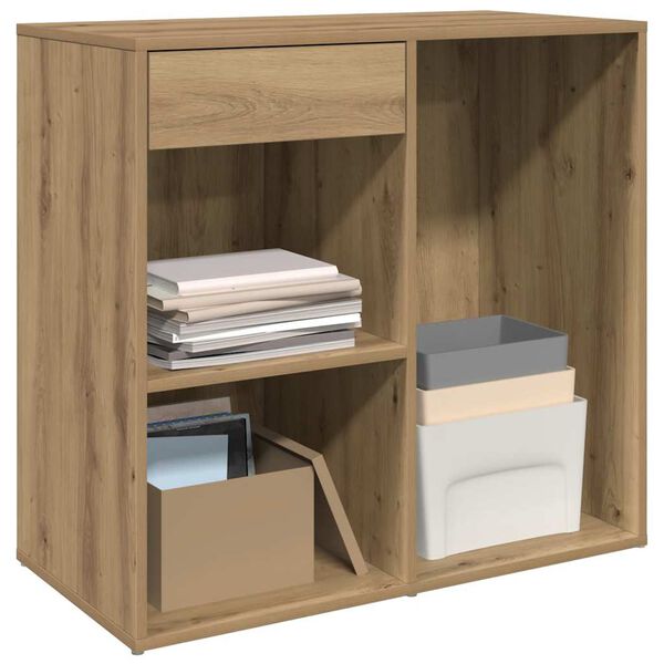 vidaXL Kosmetikschrank Artisan-Eiche 80x40x75 cm Holzwerkstoff