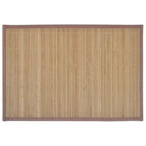 6 Bambus-Platzdeckchen 30 x 45 cm Braun