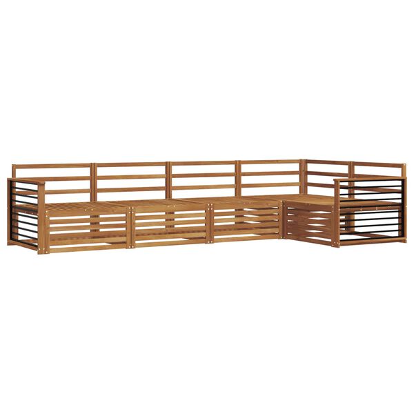 vidaXL Outdoor-Sofagarnitur 5 pcs Natur Massivholz Akazie