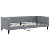 vidaXL Tagesbett Ausziehbar mit Schubladen Hellgrau 90x190 cm Stoff
