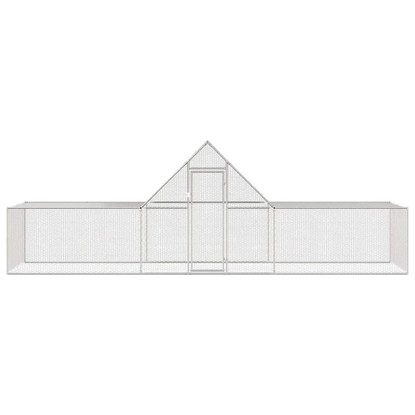 vidaXL H&uuml;hnerstall 6x2x2 m Verzinkter Stahl