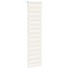 vidaXL Doppelrollo Marmorbeige 65x230 cm Stoffbreite 60,9 cm Polyester