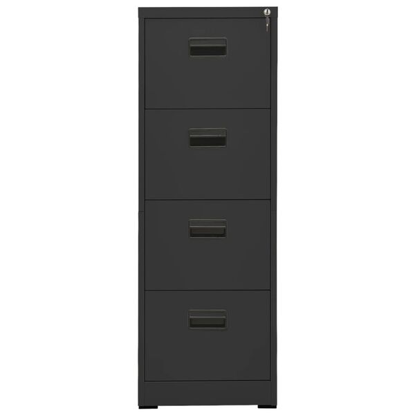 vidaXL Aktenschrank Anthrazit 46x62x133 cm Stahl
