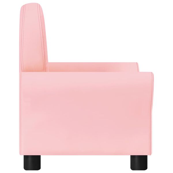 vidaXL Kindersofa Rosa Kunstleder