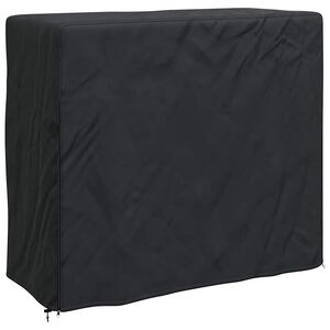 vidaXL Abdeckung f&uuml;r Kaminholzregal Uni Schwarz 420D Oxford-Gewebe