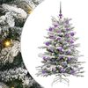 vidaXL Künstlicher klappbarer Weihnachtsbaum Weiß 120 cm PE und PVC