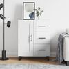vidaXL Sideboard Hochglanz-Wei&szlig; 69,5x34x90 cm Holzwerkstoff
