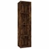 vidaXL B&uuml;cherschrank/TV-Schrank R&auml;uchereiche 36x30x143cm Holzwerkstoff