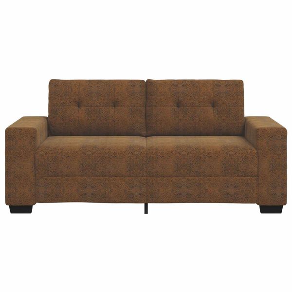 vidaXL Zweisitzer-Sofa Braun 140 cm Kunstleder