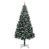 vidaXL K&uuml;nstlicher Weihnachtsbaum mit 300 LEDs mit St&auml;nder Gr&uuml;n 240 cm